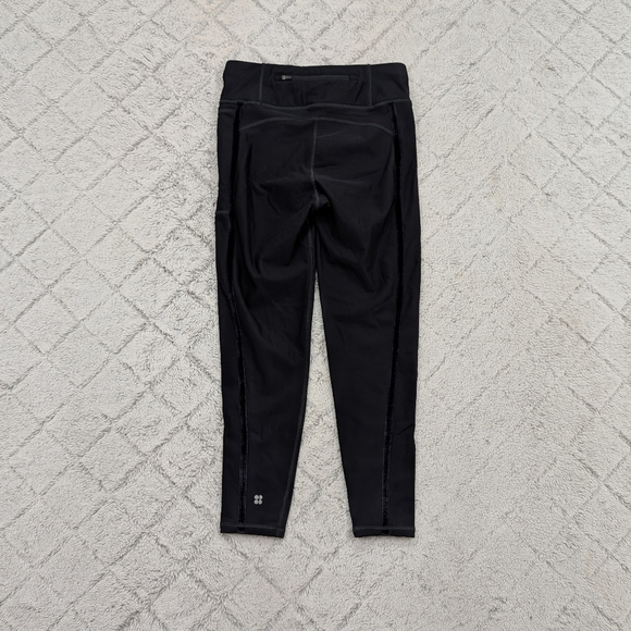 Sweaty Betty Leggings Womens S Black Thermodynamic ⅞ Length Running Train - Picture 9 of 11
